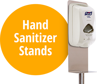 Image of a hand sanitizer stand